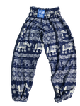 Blue High Waisted Elephant Pants