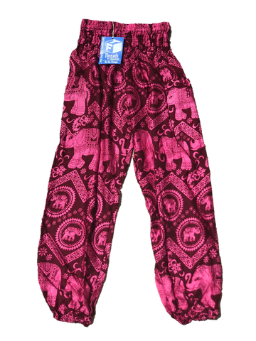 Pink High Wasted Elephant Pants