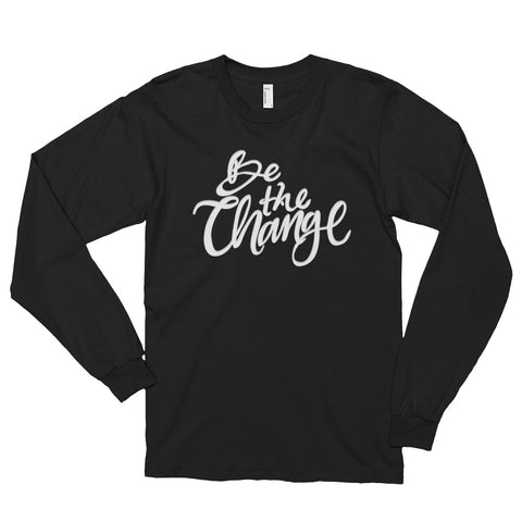 Be the Change Long Sleeve - Black - Front